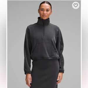 Lululemon Brushed Softstreme Half Zip Sweatshirt